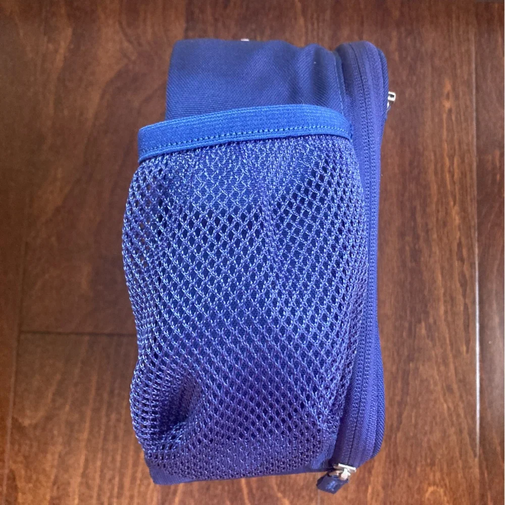 New Pottery Barn Kids Navy Blue Lunch Box CAMPBELL & Baseball Monogram